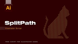 Split the paths in Illustrator with one Click I Illustrator Scripts I Split Path