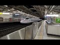 熱海駅　高速通過する新幹線