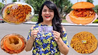 Living on Rs 100 for 24 HOURS Challenge | Chandigarh Food Challenge