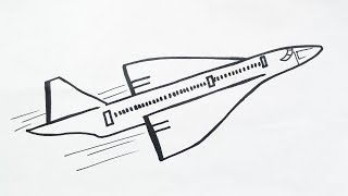 Learn how to draw flying aircraft| Drawing airplane class for beginners| Art videos