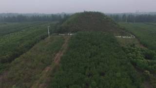 First aerial footage of the unknown pyramids of Xian, China