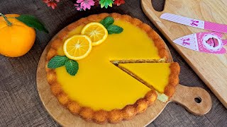 طرز تهیه کیک پرتقالی بسیار خوشمزه همراه با سس پرتقال/کیک پرتقال مجلسی/Orange Cake With Orange Sauce