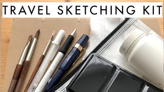my travel sketching kit | lightweight portable watercolor gear