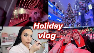 Let's Hang Out 👯‍♀️ Chit Chat GRWM, Easy Breakfast, Christmas City, Hockey Game \u0026 More!