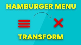 Pure CSS Hamburger Menu Using CSS | Menu Toggle