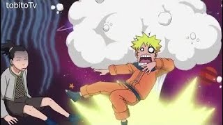 Choji and Naruto Use Wind Style Element , Funny Moment