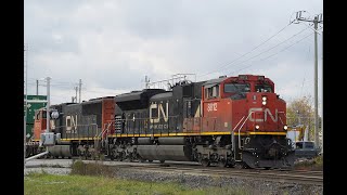 RAILREEL Four Fast Freights CN CP Woodstock Ontario Oct 27 2023