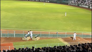 ブルペンの練習風景も見れる　ほっともっとフィールド神戸　内野席　【小木田敦也投手 練習】