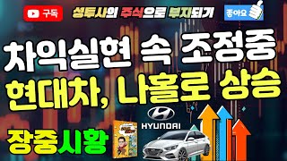 장중시황] 2/5 차익실현 속 조정국면 / 금융투자 매도세 확대 / 현대차 나홀로 상승세, 단기급등주 대부분 조정