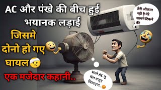 AC और पंखे के बीच भयानक झगड़ा😂 | Fight between Old Fan and an AC | एक मज़ेदार कहानी