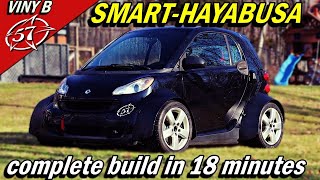 SMART HAYABUSA TIME LAPSE: the complete built -1 year of build in 18 minutes