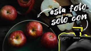 FOTOGRAFÍA GASTRONÓMICA con FLASH integrado de cámara, POCO PRESUPUESTO Y EQUIPO