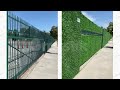 900 feet long grasstik privacy fence schoolyard wrought iron fence before and after