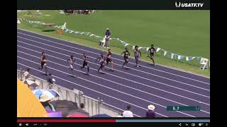 Boys 13-14 100m Final Section 3 - USATF National Junior Olympic Track and Field Championships 2021