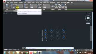 AutoCAD I 12-12 Rectangular Array Positive or Negative Column and Row Spacing