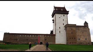 NARVA CASTLE AND BORDER TOWN ESTONIA