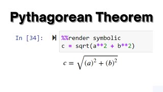 Rendering The Pythagorean Theorem with Python Handcalcs| Day 465 Data Science