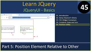 JQueryUI | Part 5 - Position Utility | JQuery Tutorials #45
