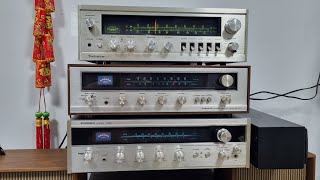 lô amply đài, giá rẻ, dòng cỏ dể chơi, technics SA-5500, Pioneer A-2000, pioneer Sx-300