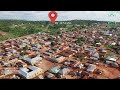 nkonsia wenchi aerial view in the bono region of ghana 4k