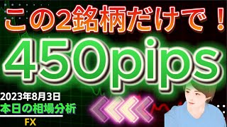 【FX】億トレが教える見るだけで稼げる相場分析！2023年8月3日　Gold/USDJPY【失業保険申請件数に注意！】