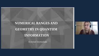 Wolfram Guest Speaker Series: Numerical Ranges and Geometry in Quantum Information