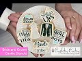 Bride and Groom Cookie Stencils | How To Stencil Cookies | Confection Couture