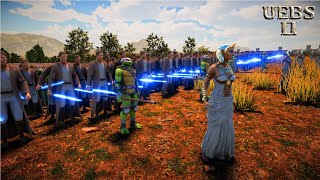 Queen’s Guardians: Jedi and Donatello vs Uruk-hai | Ultimate Epic Battle Simulator 2 | UEBS 2