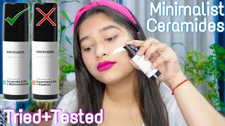 Minimalist Ceramides 0.3% barrier repair cream Review + Demo | Best moisturiser for all skin types