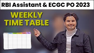 To-Do List & Daily Routine For RBI Assistant & ECGC PO 2023🔥