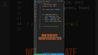 Generate Random Color In Python | (r, g, b) and #f1f1fa