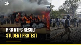 RRB NTPC Protest: Students Protest Against RRB NTPC Results