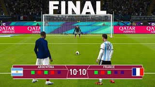 PES - Argentina vs France FINAL - Penalty Shootout HD - FIFA World Cup 2022 Qatar - Gameplay PC