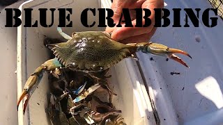 DECEMBER BLUE CRAB CRABBING WITH CRAB POTS