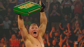 Brock Lesnar wins the 2019 Money in the Bank Ladder Match