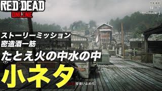 【 RDO 】字幕解説 ストーリーミッション 密造酒一筋 『 たとえ火の中水の中の小ネタ!! 』【 レッドデッドオンライン 】