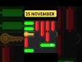 25 november mini game 100% easily solved today hamster kombat mini game 25 november mini game