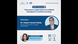 Geoscience applications of machine learning by Dr. Hatem Farouk, Lecture 08/08