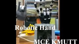 Mechatronics KMUTT Year 2 | Robotic hand Controlled by Flexible glove