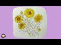 ep.37 sunflower drawing tutorial for beginners l เทคนิควาดดอกทานตะวันลายเส้นง่ายๆ l art s station