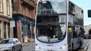 MAXAD OUT & Small Trash First Glasgow Volvo B9TL Wright eclipse gemini 37204 Route 57A