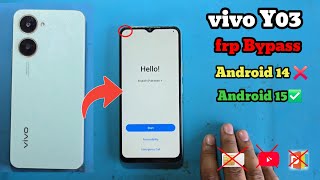 Vivo Y03 FRP Bypass Android 15 VIVO Y03 Google account by (2025) | No PC | No Activity Launcher | 💯