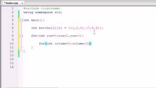 Buckys C++ Programming Tutorials - 37 - How to Print Out Multidimensional Arrays
