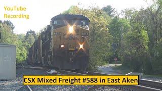 CSX Mixed Freight #588 in East Aken