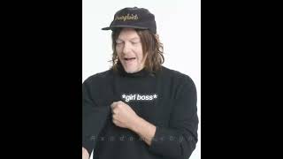 Norman Reedus being iconic in this interview 🤌 #shortvideos #thewalkingdead #shortsfeed #fyp #shorts