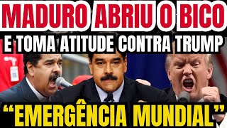 URGENTE: MADURO ACABA DE ANUNCIAR ALGO GRAVE CONTRA TRUMP! OMS DECRETA ALERTA MÁXIMO AGORA!