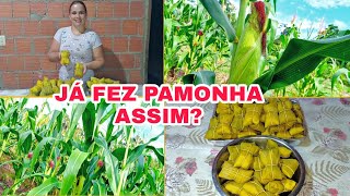 COMO FAZER PAMONHA DE UM JEITO FÁCIL 🌽/PAMONHA TRADICIONAL /FARTURA DA ROÇA.