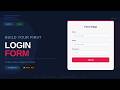 Build Your First Login Form | HTML & CSS Beginner Tutorial