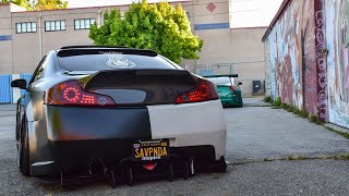 Bagged Infiniti G35 \u0026 Nissan 350z