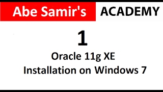 How to install Oracle Database 11g XE on Windows